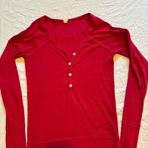 Old Navy Red Henley